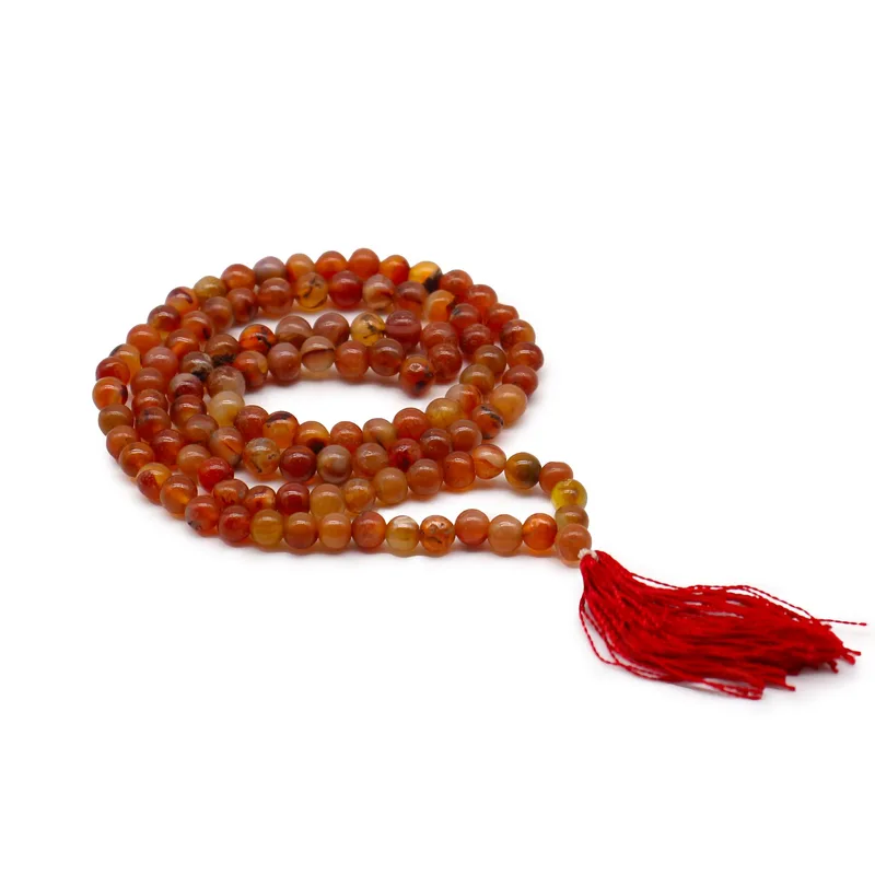 108 Bead Mala Carnelian — foto 1