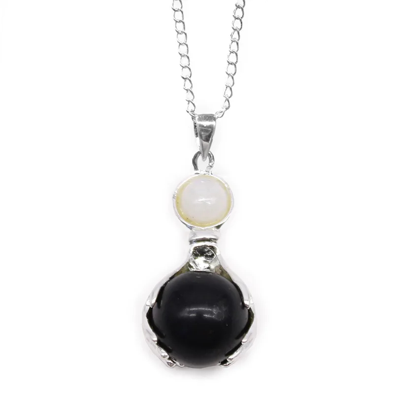 Gemstone Healing Hands Pendant Nero Agate — foto 1