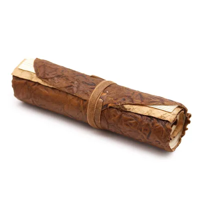 Rolled Leather Travel Notebook 96 pages Naturale 21x15cm