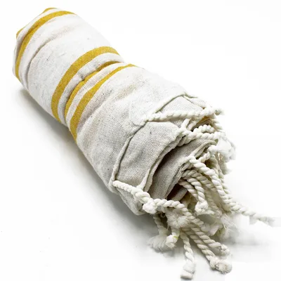 Hamman Spa Towel - Sunrise Yellow - 90x170cm — foto 2