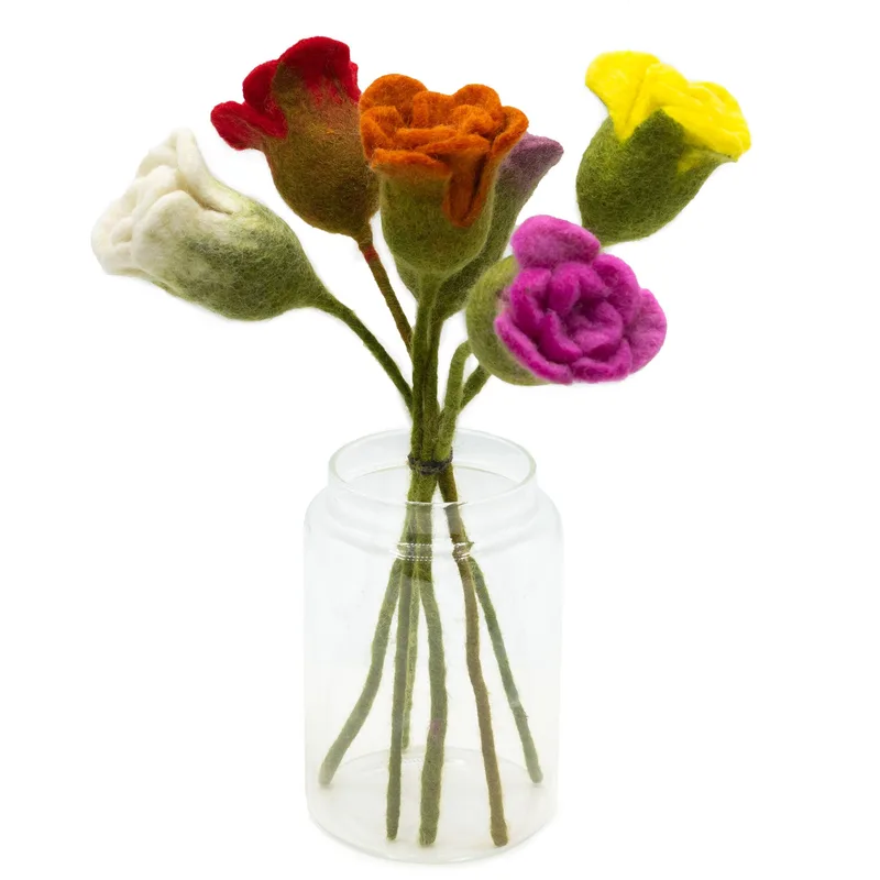 6x Felt Fiori Roses — foto 1
