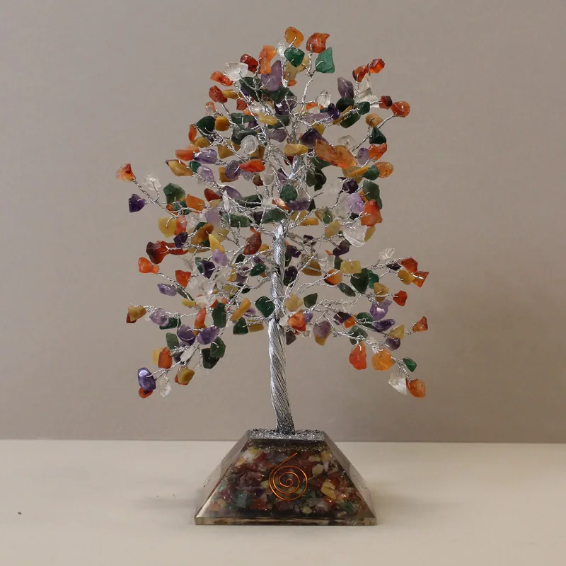 Gemstone Albero with Organite Base 320 Stone Multi