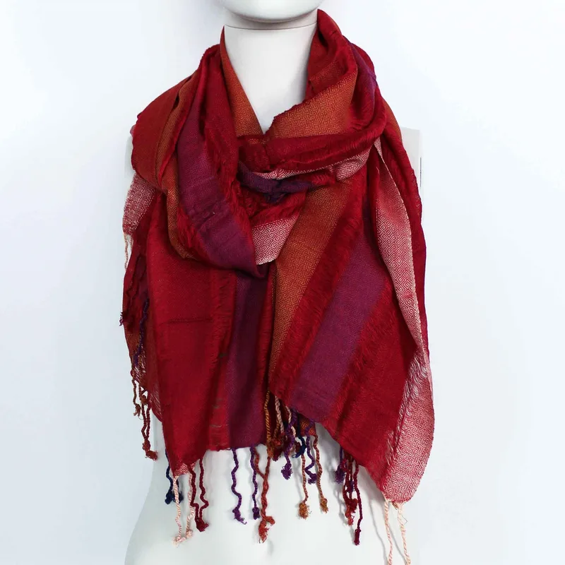 Large Indian Boho Scarves - 75x180cm - Random Purples — foto 1