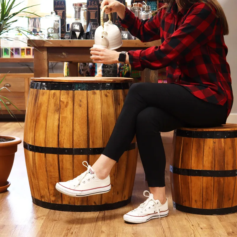 Beer Barrel Stool Naturale — foto 4