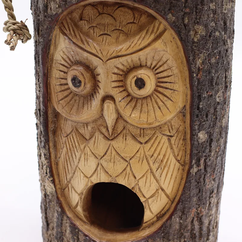Albero Trunk Face - Bird House - Wise Owl — foto 4