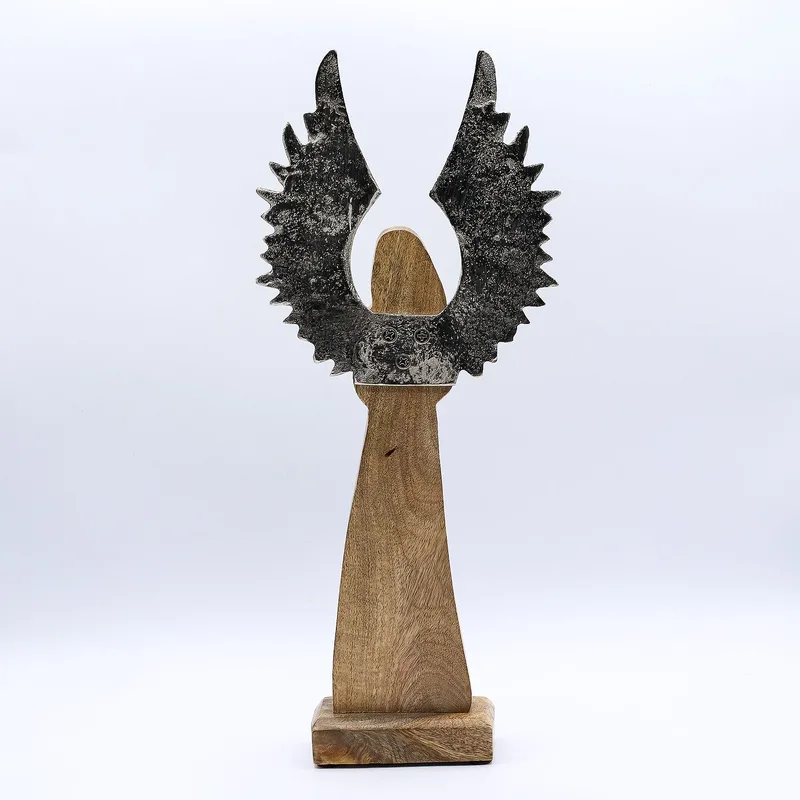 Large Mango Legno Gardian Angel Metal Wings & Enamel Detail — foto 3