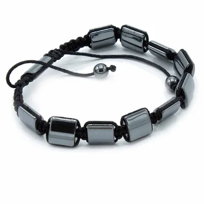 Bracciale Shamballa in Eritritato Magnetico - Doppi Cuboidi