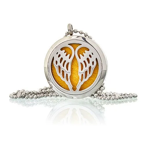 Aromatherapy Jewellery Necklace Angel Wings 30mm