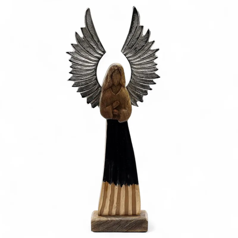 Large Mango Legno Gardian Angel Metal Wings & Enamel Detail
