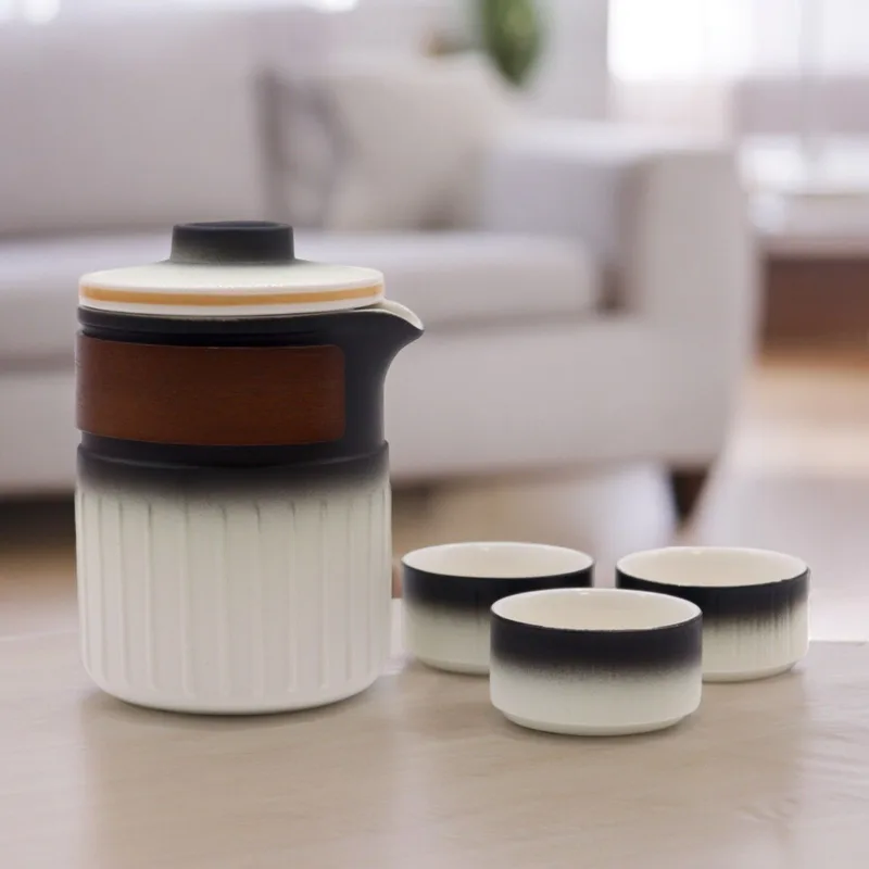 Travel Ceramic Teapot Set Three Friends Travel Pack — foto 3