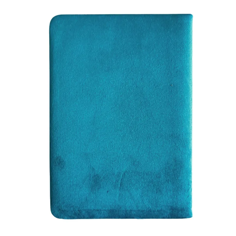 Quaderno in velluto blu chiaro - 80 pagine - Abbraccia il Viaggio