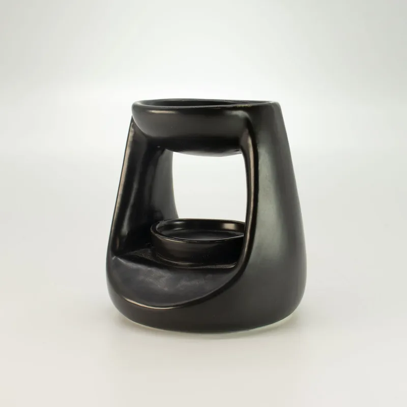 Ceramic Zen Olio Bruciatore - Small Classic - Matt Nero — foto 2