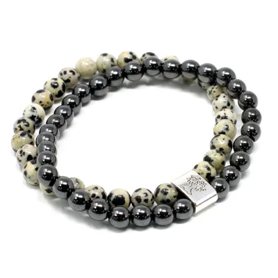 Bracciale con Pietre Magnetiche - Giada Dalmatica — foto 3