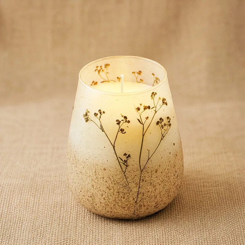 Tall Glass Jar Candele Wildlight Woods — foto 3