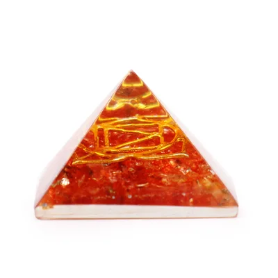 Piramide Orgone SM con Cristalli Gem e Cobre (25mm) — foto 4