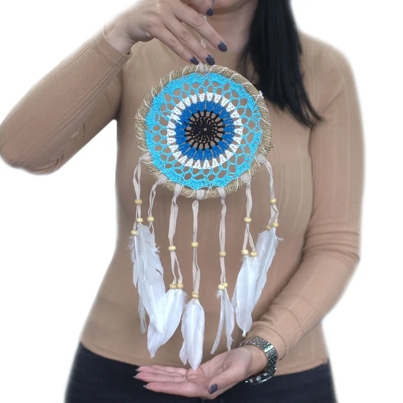 Pastel Pink Macramé Dream Catcher 16cm (asst colours) — foto 1