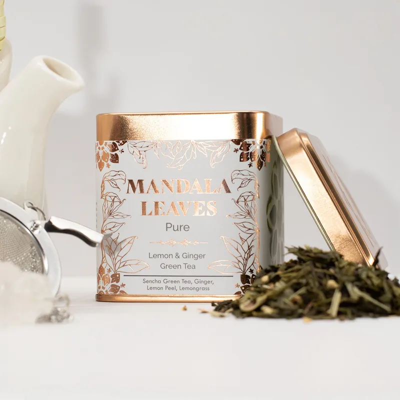 50g Tè Verde Classico Ecologico alla Menta e Limone e Zenzero — foto 1