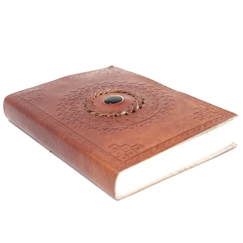 Leather Nero Onyx Notebook 17x12 cm — foto 1