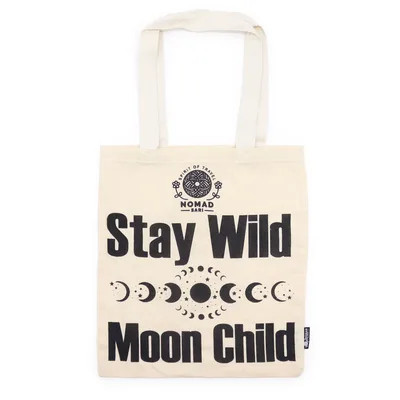 Nomad Sari Iconic Basic Tote Bag - Stay Selvatico Moon Child - Naturale 4oz