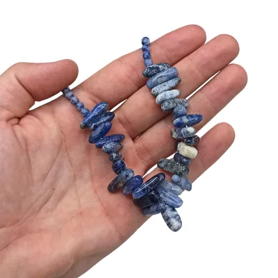 Collo Gioiello Longstone - Sodalite — foto 1