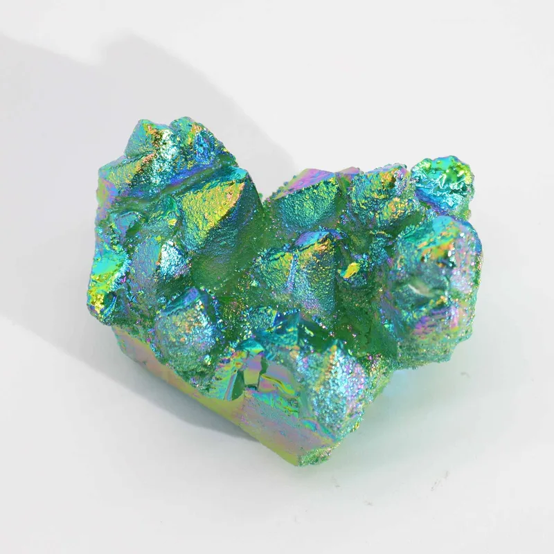 Med Enhanced Naturale Quartz Aura Verde Flame Quartz — foto 2