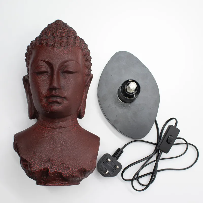 Buddha Bust Lamp Molton Lava Oval stand — foto 6