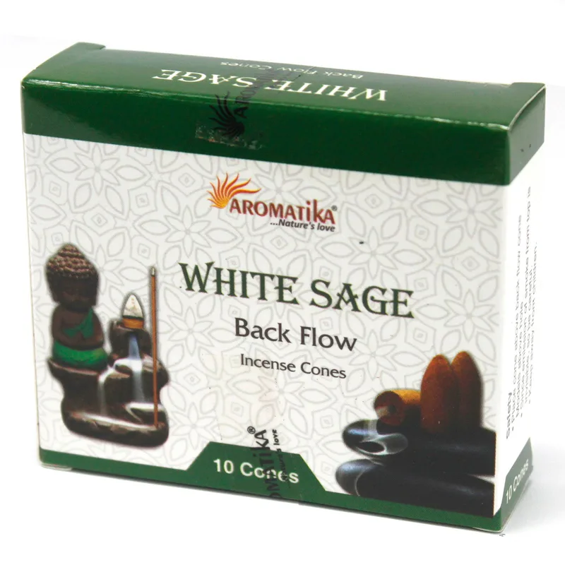 Aromatica Backflow Incenso Cones - Bianco Sage