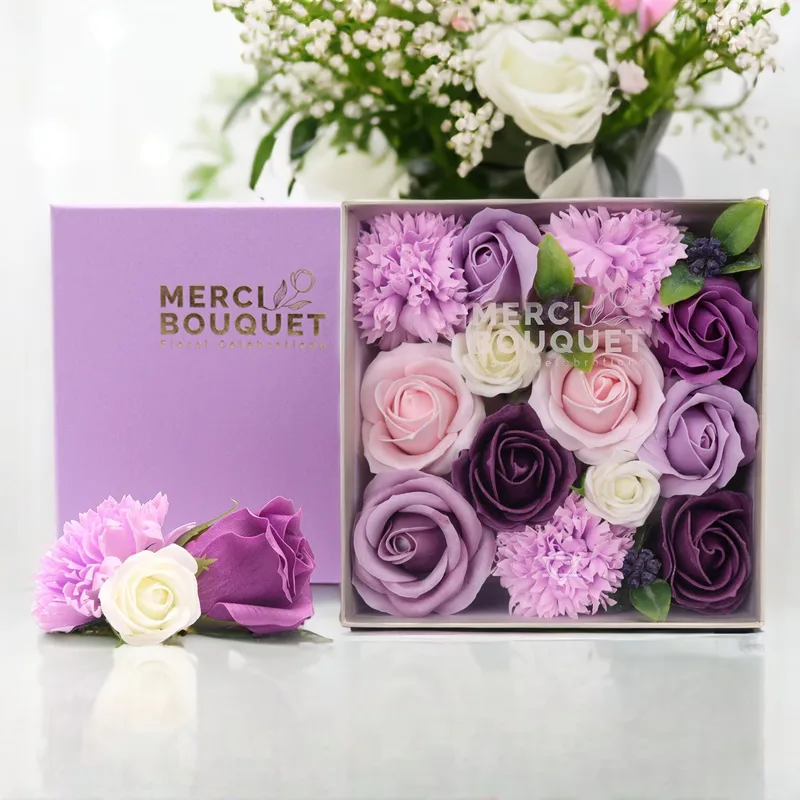 Square Scatola Lavanda Rosa & Carnation — foto 2