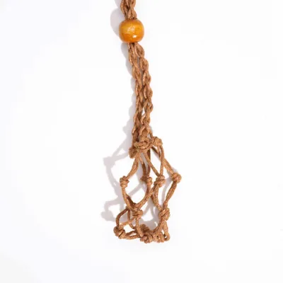 Crystal Gemstone Necklace Cord 45cm/18inch - Brown — foto 2