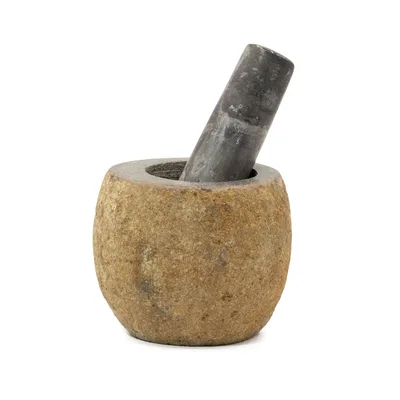 Naturale Riverstone Decorative Pestle & Mortar- Small