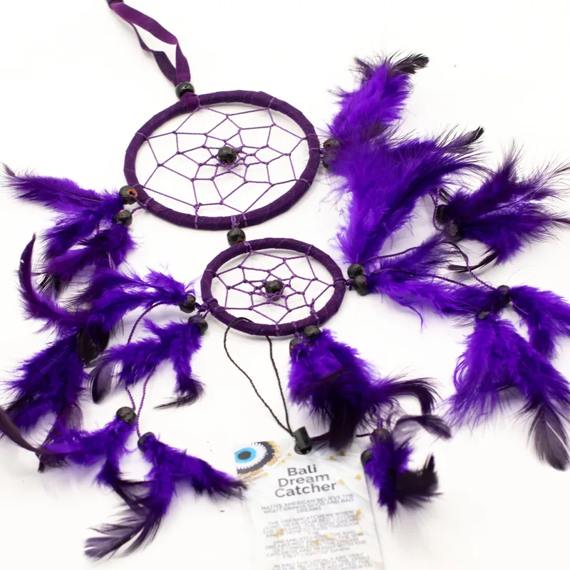 Bali Dreamcatcher - Medium Round - Turq/Pink/Purp — foto 6