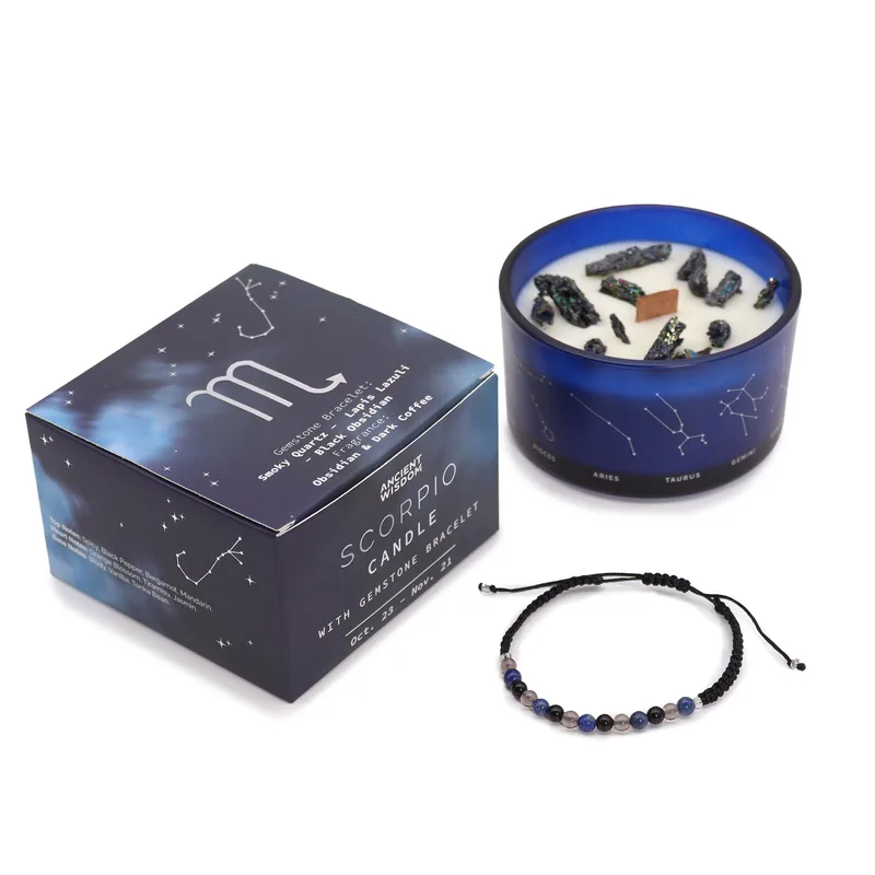 Zodiac Crystal Candela with Gemstone Bracelet Scorpio — foto 2