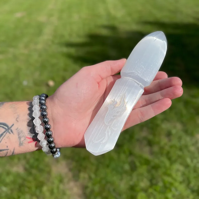 Selenite Ritual Knife Letting go of the past — foto 3