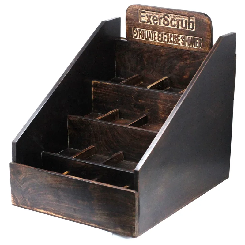 Exoscrub Sapone Display Stand - Mango Legno