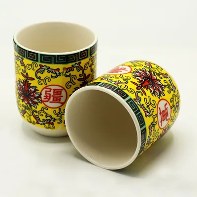 Herbal Tè Cups Long Life Oriental Design — foto 1