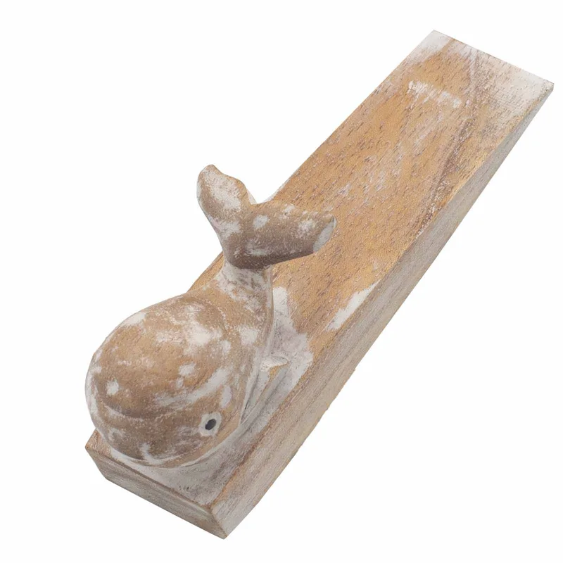 Hand carved Doorstop Whale