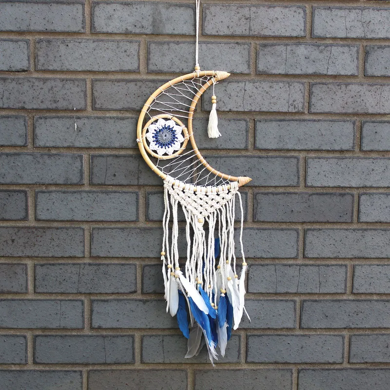 Protection Dream Cather Macrame Moon Assorted Colours — foto 4
