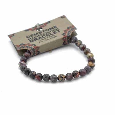Gemstone Manifestation Bracelet - Lepard Pelle - Courage — foto 1