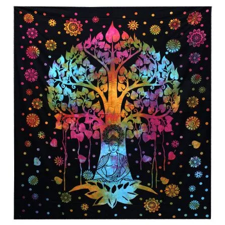Single Cotton Bedspread + Wall Hanging Bodhi Albero