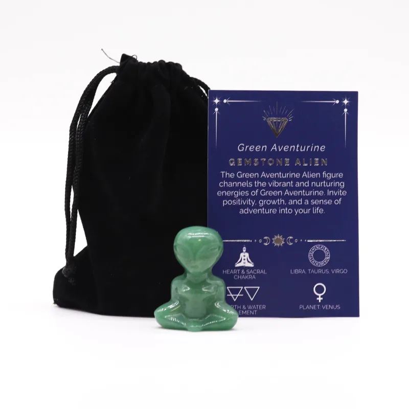 Gemstone Alien - Verde Aventurine 40x30x15mm