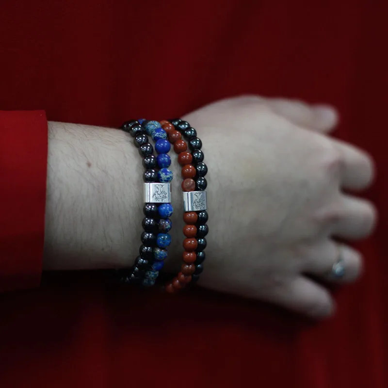 Bracciale con Pietra Naturale Magnetica - Sodalite — foto 1