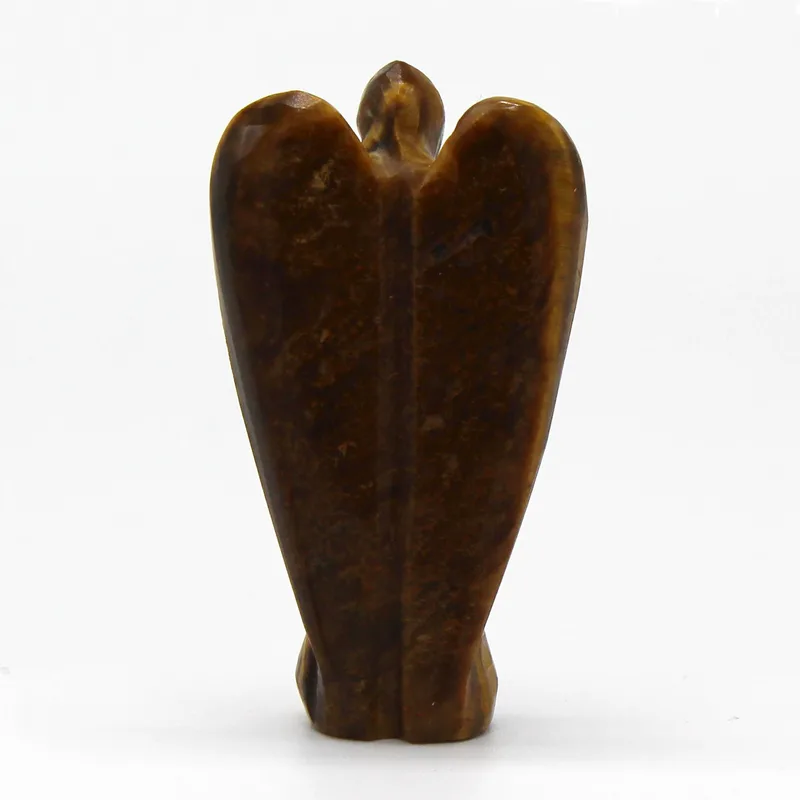 Hand Carved Gemstone Angel - Tiger Eye — foto 2