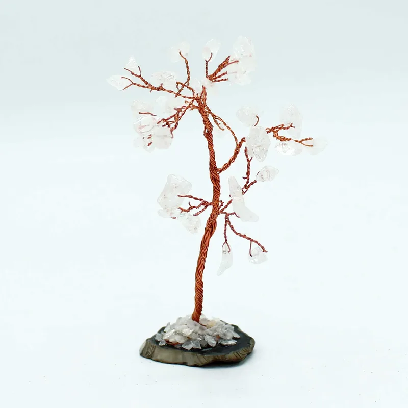 Gemstone Albero - Rock Quartz on Nero Agate Base (35 stones) — foto 2
