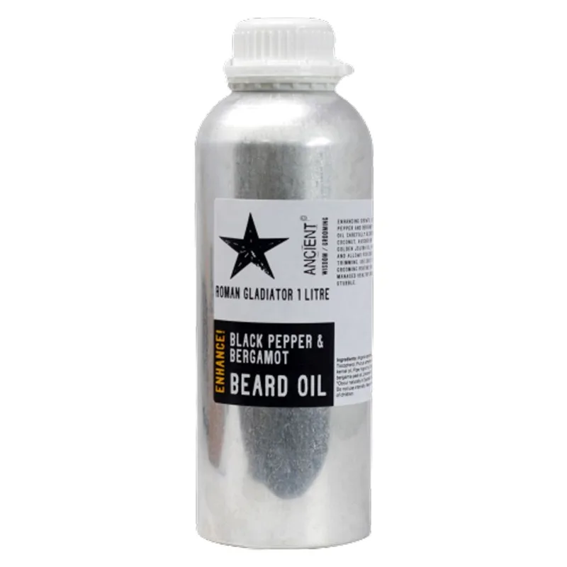 1 Litre Beard Olio Roman Gladiator Enhance!