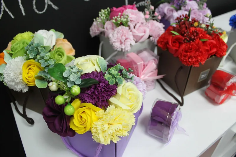 Sapone Fiore Bouqet Pink Rosa & Carnation — foto 3