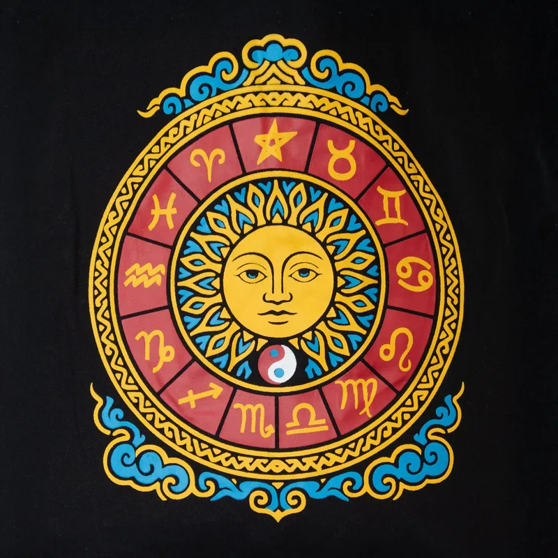 Iconic Classic Tote Bag - Zodiac Sun - Nero 6oz — foto 1