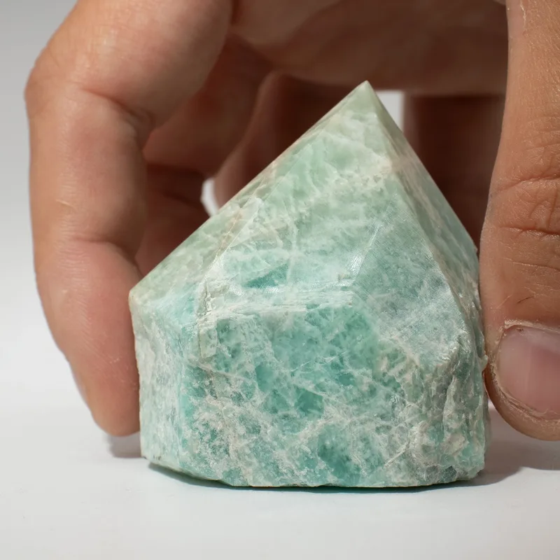 Gemstone Top Polished Points Indian Amazonite