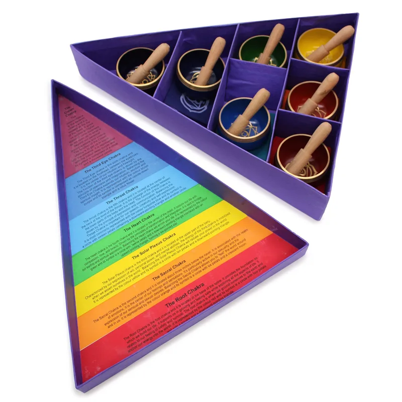 Chakra Pyramid Singing Bowl Gift Set — foto 3
