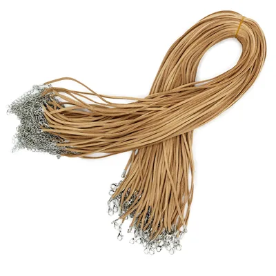 Packs Faux Suede Pendant Cords - 2.5mm x 55cm - Tan A120 — foto 1