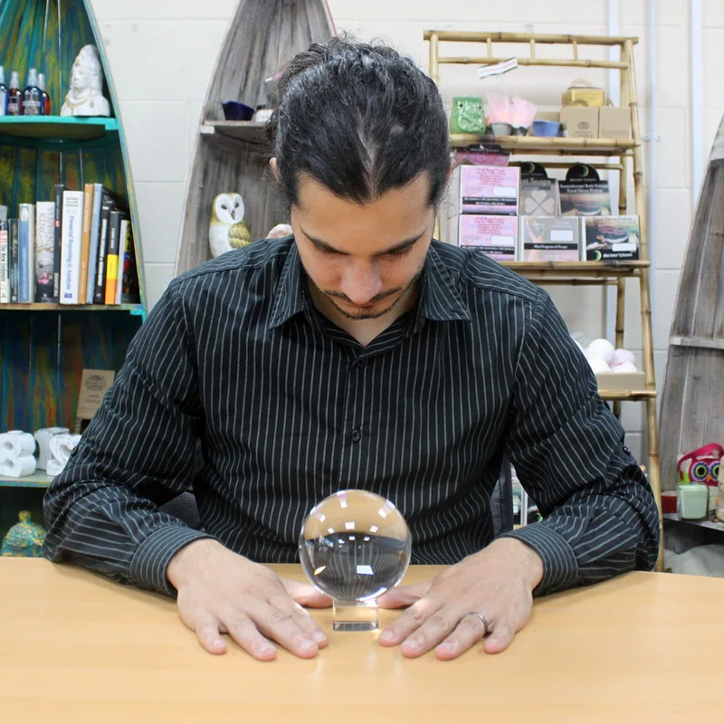 Crystal Ball on Stand 100mm — foto 1